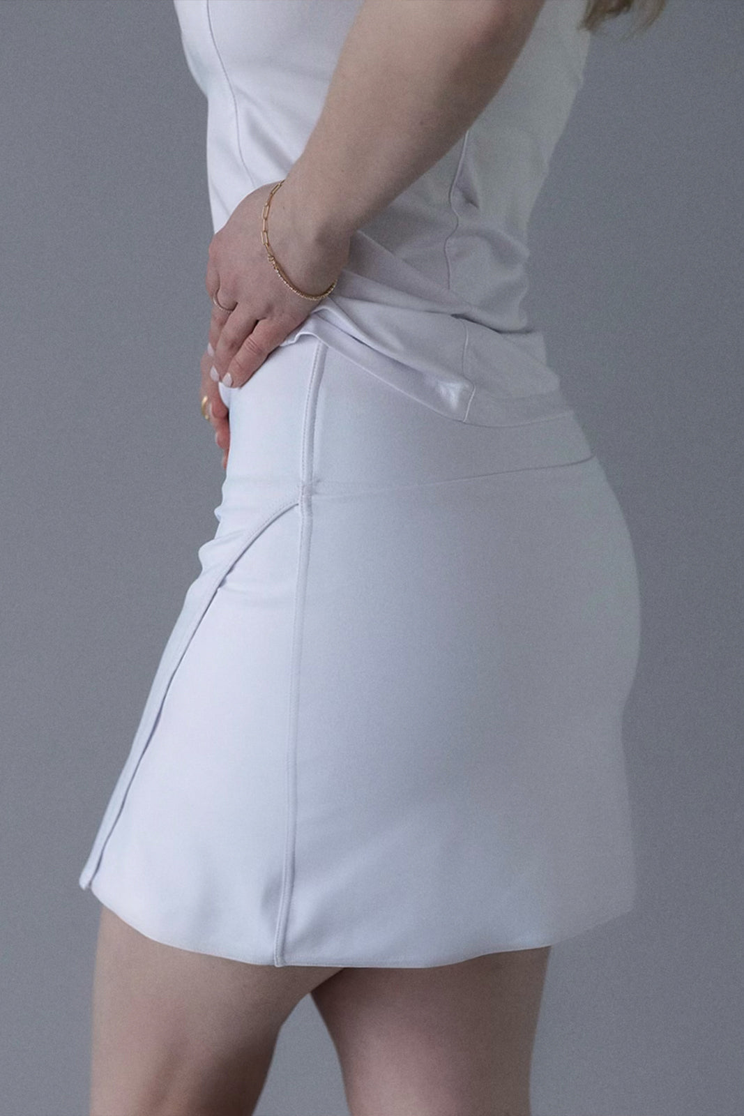 'A' Game Skort — White