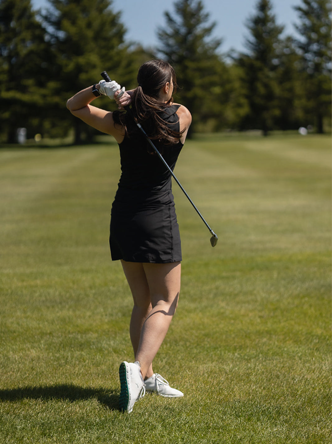'A' Game Skort — Black