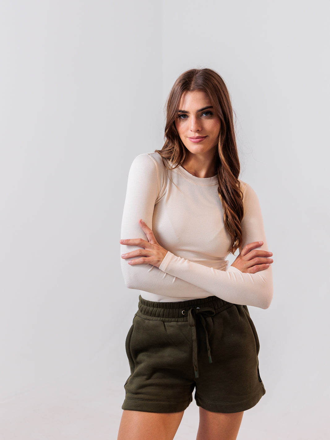 Essential Ribbed Long Sleeve — Crème