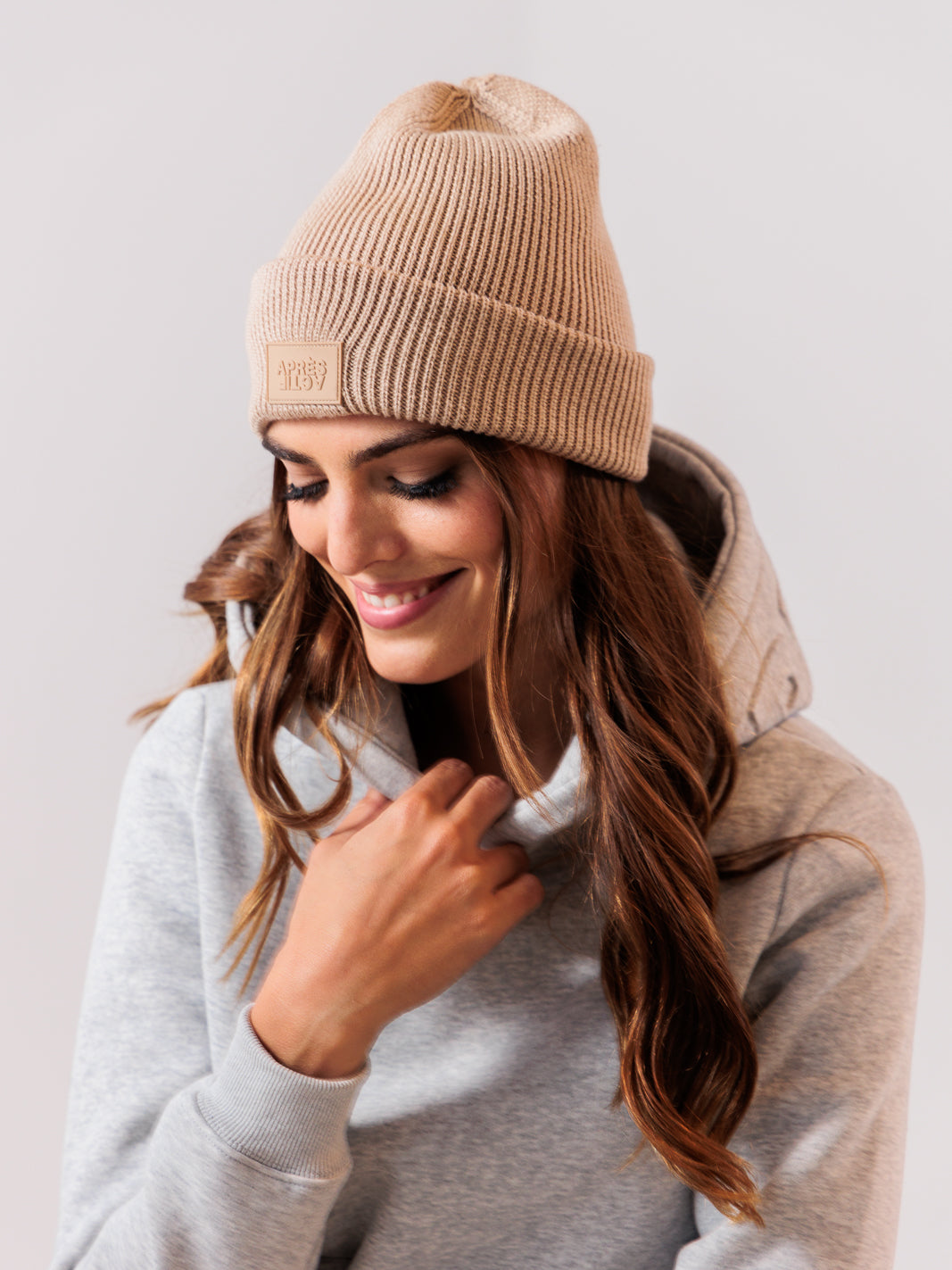 100% Merino Wool Beanie — Champagne
