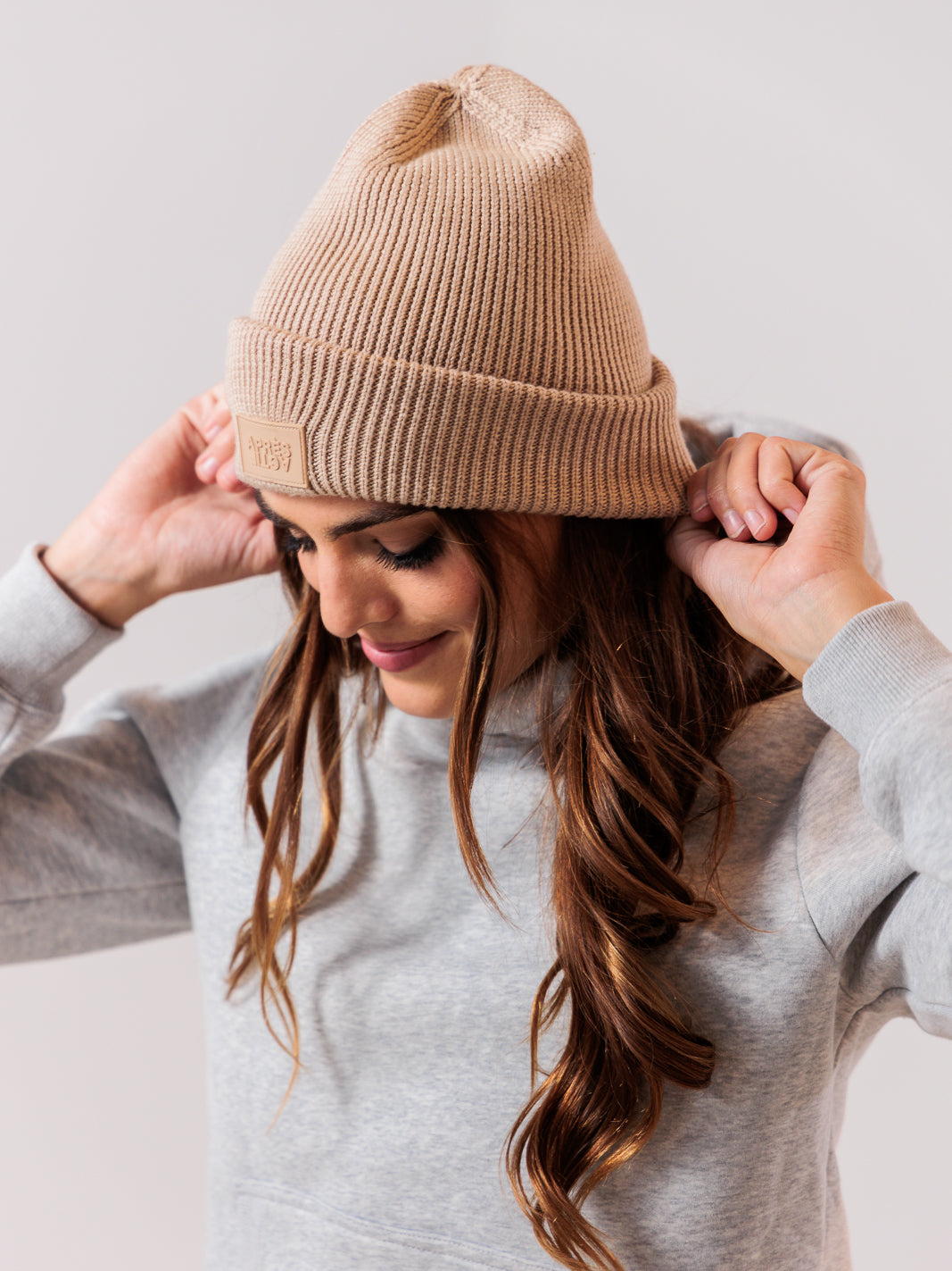 100% Merino Wool Beanie — Champagne