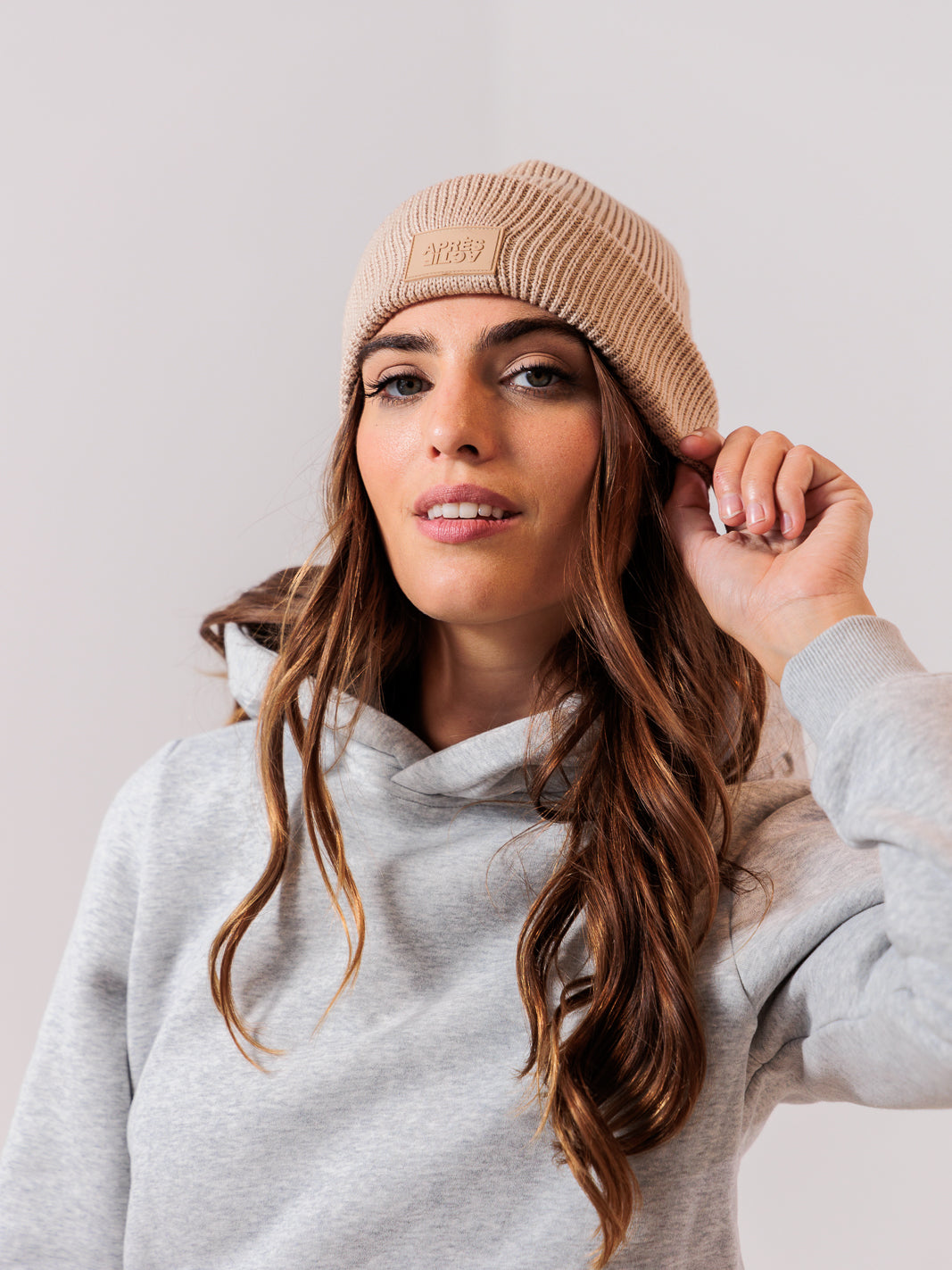 100% Merino Wool Beanie — Champagne