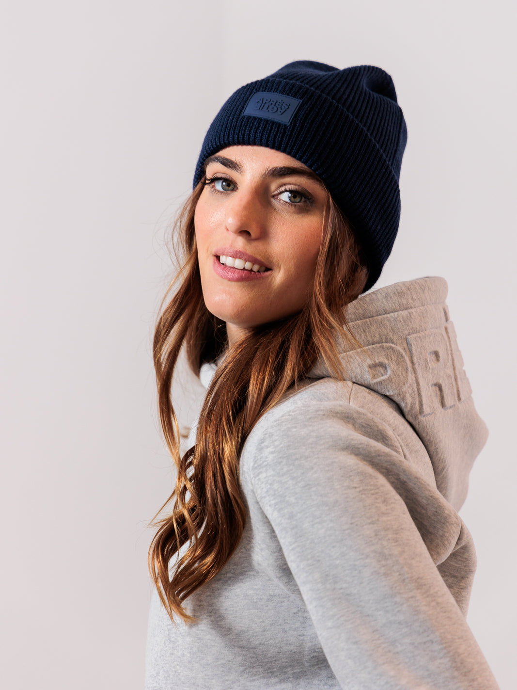 100% Merino Wool Beanie — Midnight Navy