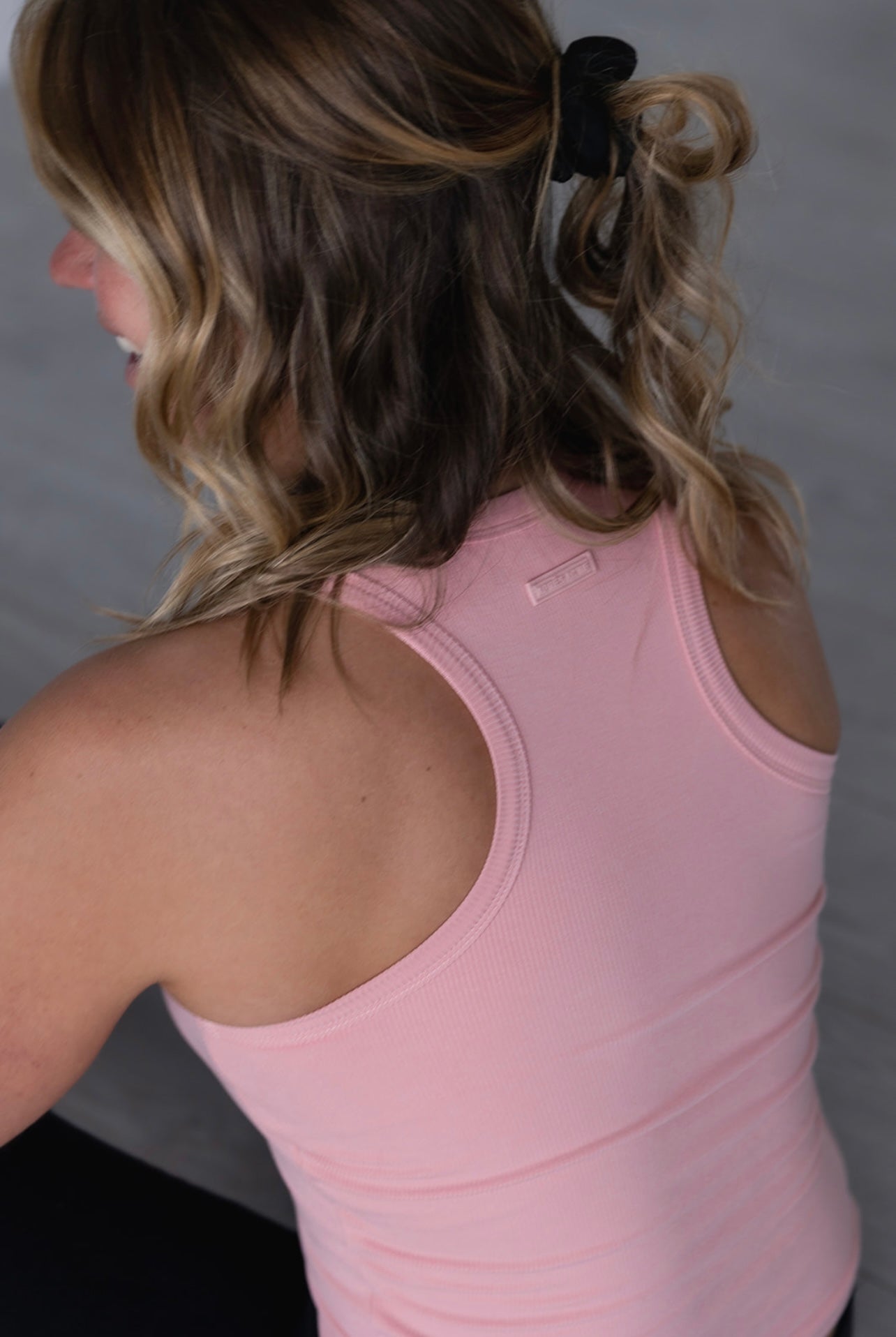Essential Ribbed Tank — Rosé