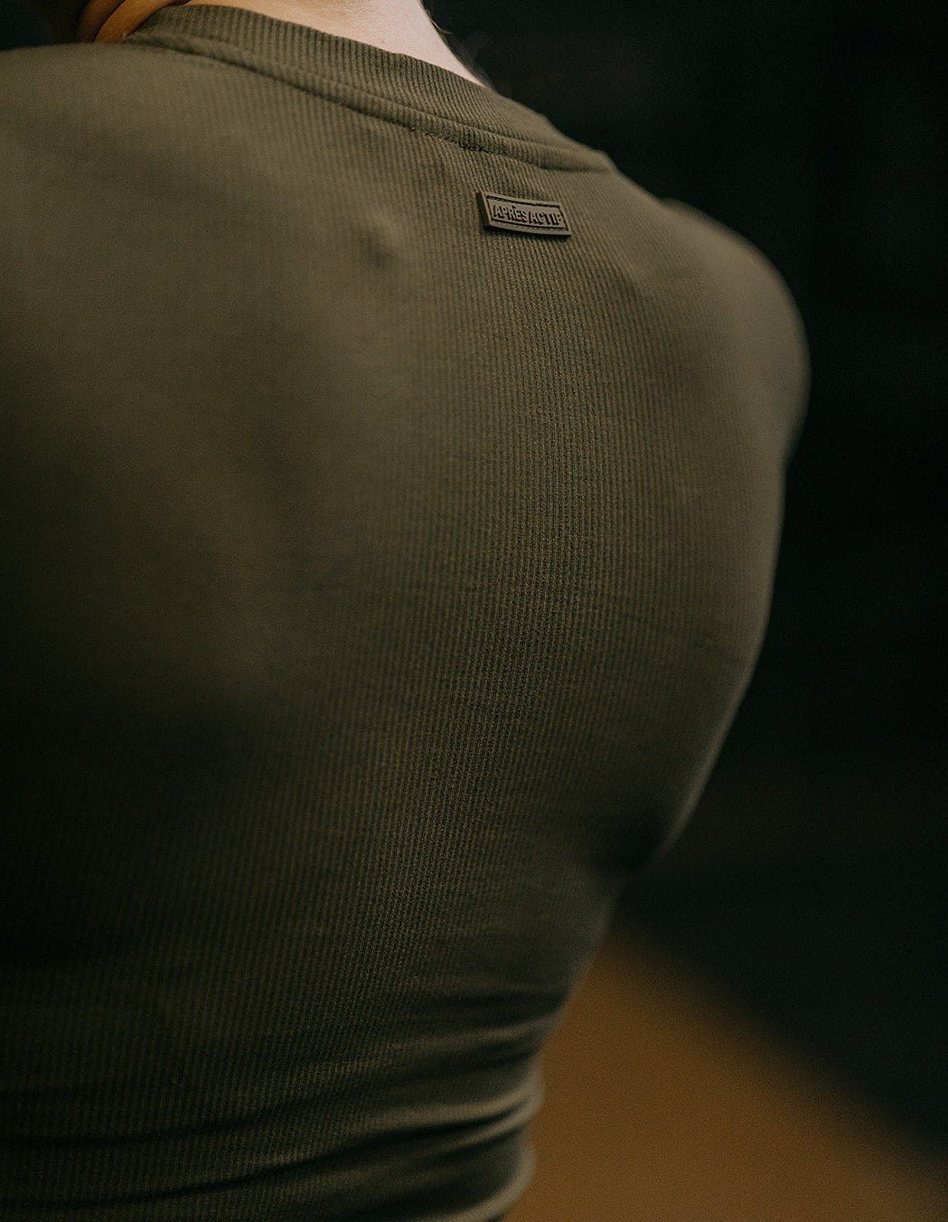 Essential Ribbed Long Sleeve — Pine