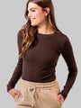 Ribbed Long Sleeve — Espresso