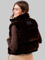 Alps Velvet Down Vest — Espresso