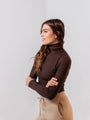Ribbed Turtleneck — Espresso