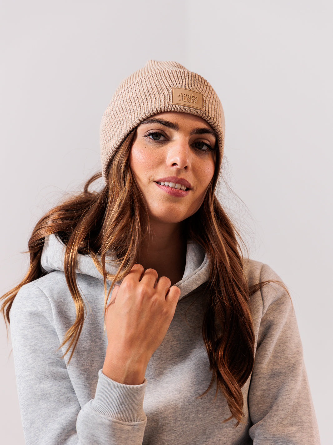 100% Merino Wool Beanie — Champagne