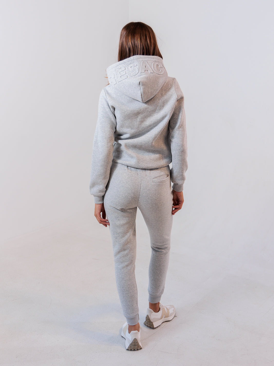 Embossed Hoodie — Grey