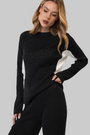 Après Chalet Ribbed Knit Sweater — Black