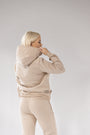 Embossed Hoodie — Champagne